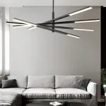 Люстра на штанге ORTON на 3 D96 Gold