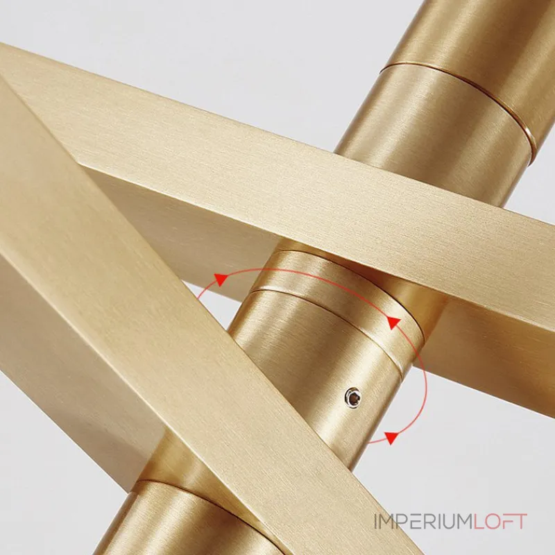 Люстра на штанге ORTON на 3 D96 Gold