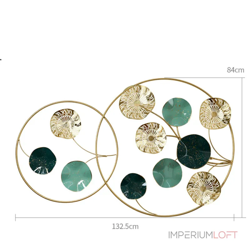 Дизайнерский настенный декор цветы LaLume-KKK00203 от ImperiumLoft