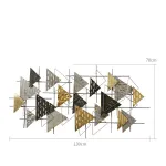 Дизайнерский настенный декор треугольник LaLume-KKK00154 от ImperiumLoft