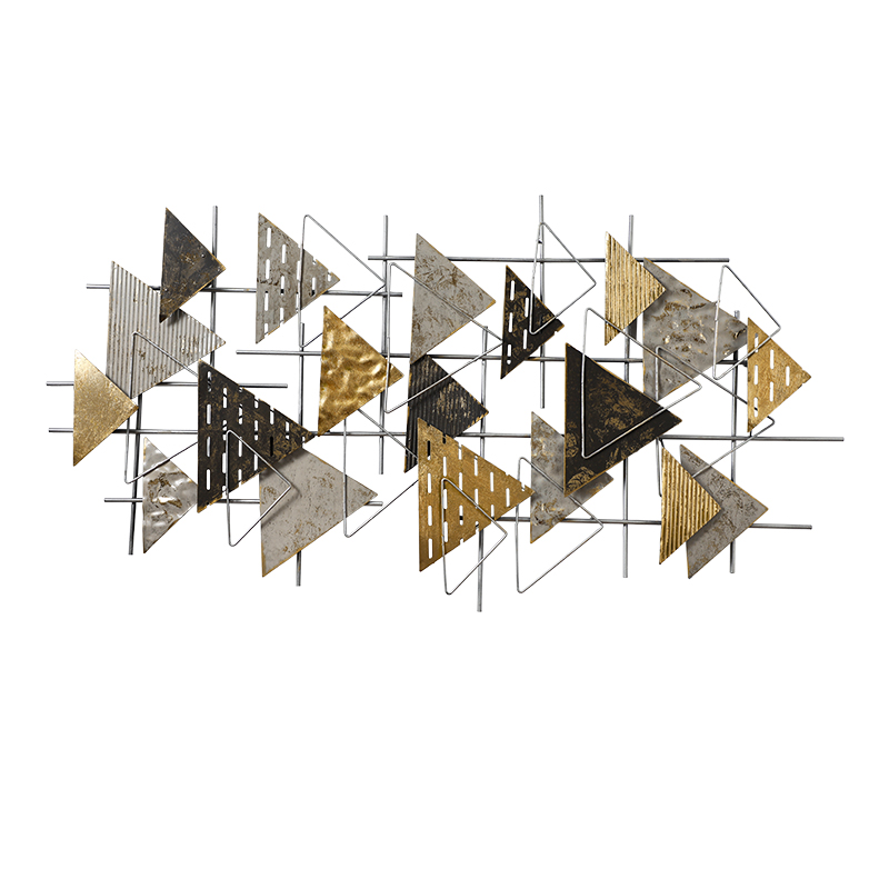 Дизайнерский настенный декор треугольник LaLume-KKK00154 от ImperiumLoft