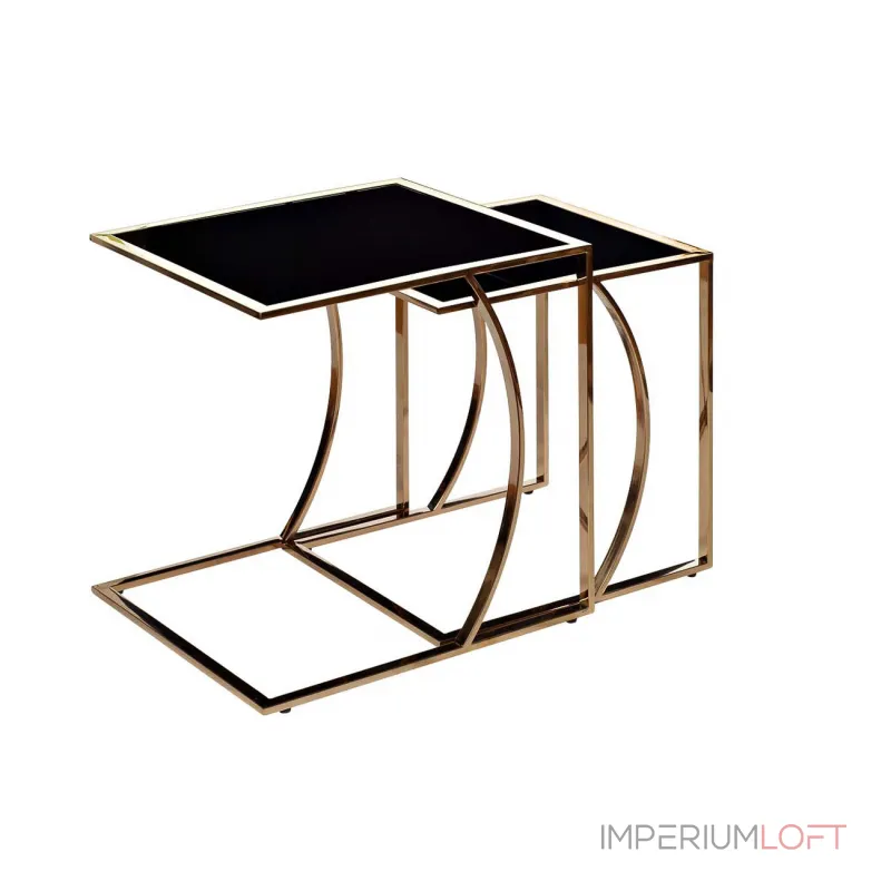 Стол журнальный приставной 13RXNT5076L-GOLD от ImperiumLoft