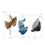 Дизайнерский настенный декор листья LaLume-KKK00125 от ImperiumLoft