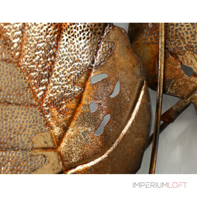 Дизайнерский настенный декор листья LaLume-KKK00125 от ImperiumLoft