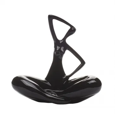 Статуэтка Женщина (черная) C6128черная от ImperiumLOFT