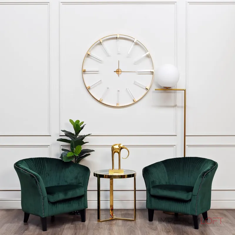 Столик журнальный с прозрачным стеклом (цвет золото) 47ED-ET031GOLD от ImperiumLOFT от ImperiumLoft