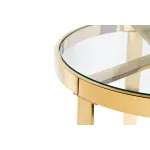Столик журнальный с прозрачным стеклом (цвет золото) 47ED-ET031GOLD от ImperiumLOFT от ImperiumLoft