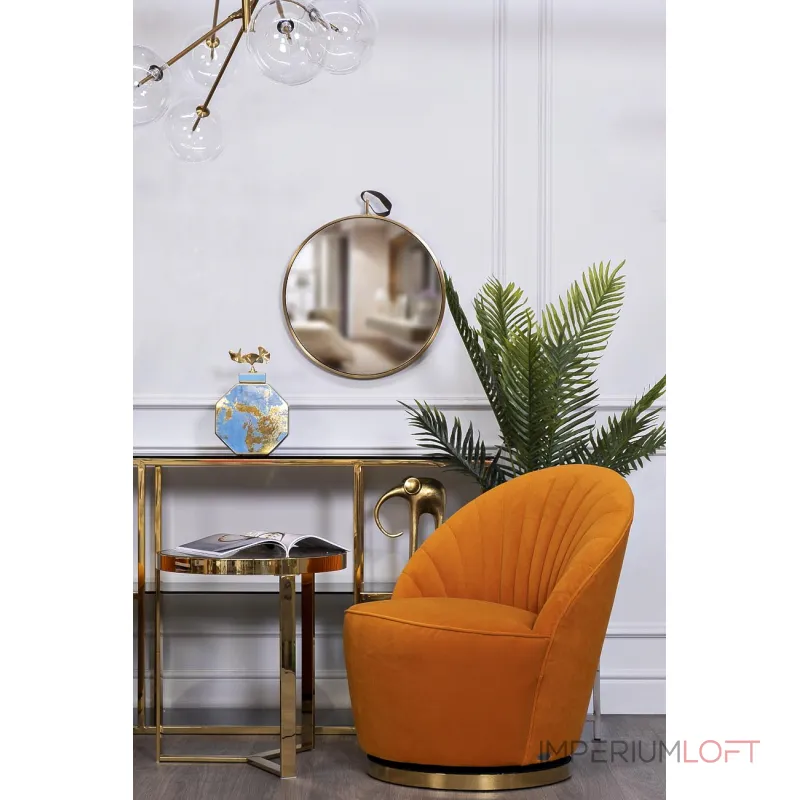 Столик журнальный с прозрачным стеклом (цвет золото) 47ED-ET031GOLD от ImperiumLOFT от ImperiumLoft