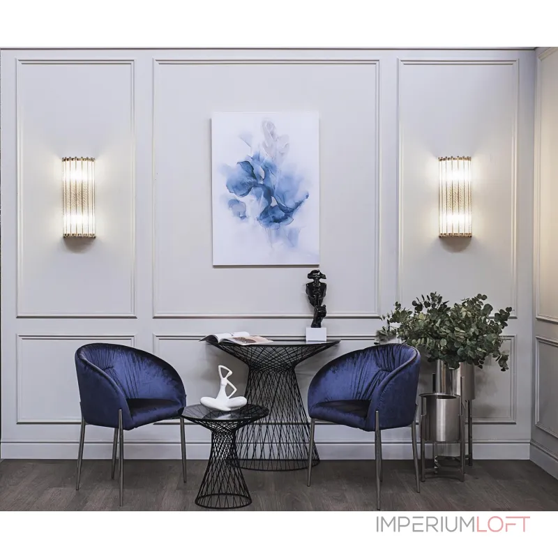 Ваза стеклянная дымчато-белая 35BB-4670WS от ImperiumLoft Ваза стеклянная дымчато-белая 35BB-4670WS от ImperiumLoft