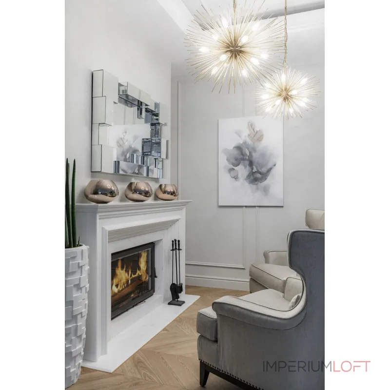 Ваза стеклянная дымчато-белая 35BB-4670WS от ImperiumLoft Ваза стеклянная дымчато-белая 35BB-4670WS от ImperiumLoft