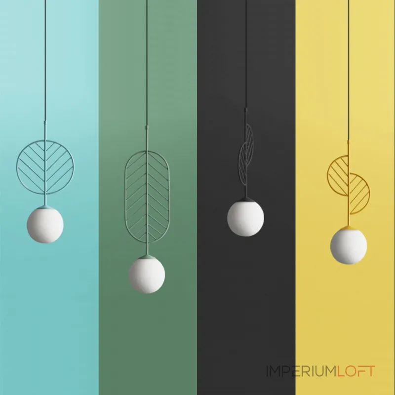 Подвесной светильник LEAF B Голубой от ImperiumLoft