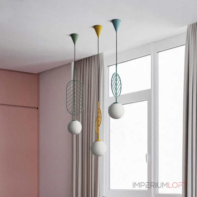 Подвесной светильник LEAF B Голубой от ImperiumLoft