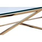 Консоль со стеклянной столешницей Голд GY-CST2051214GOLD от ImperiumLoft