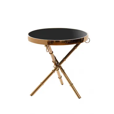 Столик журнальный металлический круглый золотой 13RX6035-GOLD Столик журнальный металлический круглый золотой 13RX6035-GOLD