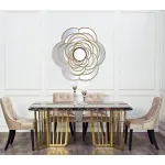 Стол обеденный коричневый (искусственный мрамор) 33FS-DT1800-PG от ImperiumLoft