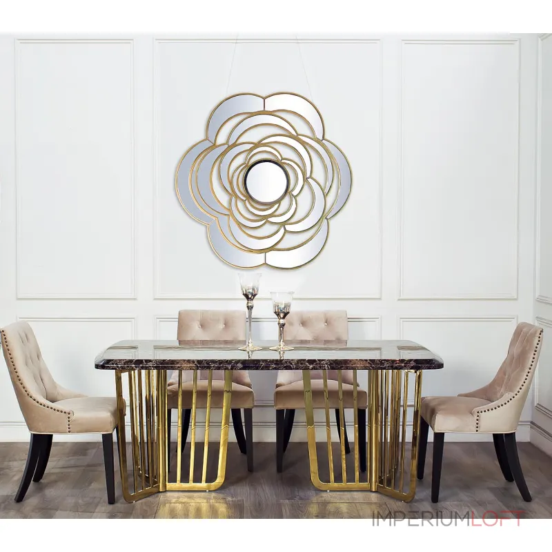 Стол обеденный коричневый (искусственный мрамор) 33FS-DT1800-PG от ImperiumLoft Стол обеденный коричневый (искусственный мрамор) 33FS-DT1800-PG от ImperiumLoft