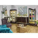 Стол журнальный круглый 13RXCT8012-GOLD от ImperiumLoft