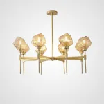 Люстра на штанге TORCH 8 Янтарный