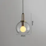 Подвесной светильник GAUSS шар 20 прозрачный от ImperiumLoft