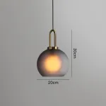 Подвесной светильник GAUSS 20 шар серый от ImperiumLoft