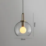 Подвесной светильник GAUSS шар 25 прозрачный от ImperiumLoft