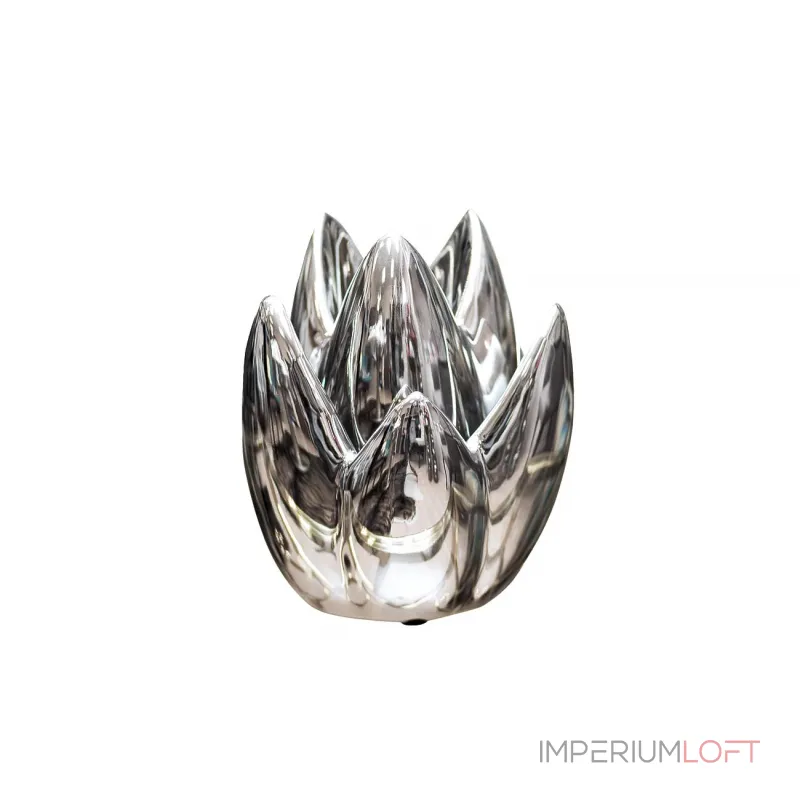 Подсвечник керамический серебристый 10K8152B от ImperiumLoft Подсвечник керамический серебристый 10K8152B от ImperiumLoft