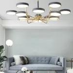 Люстра на штанге TAVIS D78 Gray