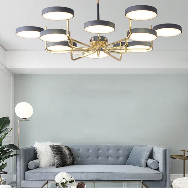 Люстра на штанге TAVIS D78 Gray