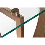 Консоль со стеклом бежевая 30B-791-2 от ImperiumLoft