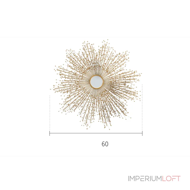 Дизайнерский настенный декор зеркало LaLume-KKK00229 от ImperiumLoft