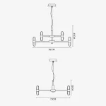 Подвесная люстра SENSE D73