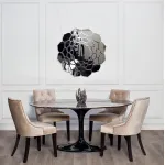 Стол обеденный овальный черный 33FS-DT3056-BL от ImperiumLoft