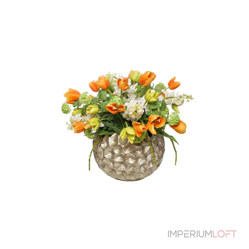 Кашпо серебряное ZS-C1032-18 от ImperiumLoft Кашпо серебряное ZS-C1032-18 от ImperiumLoft