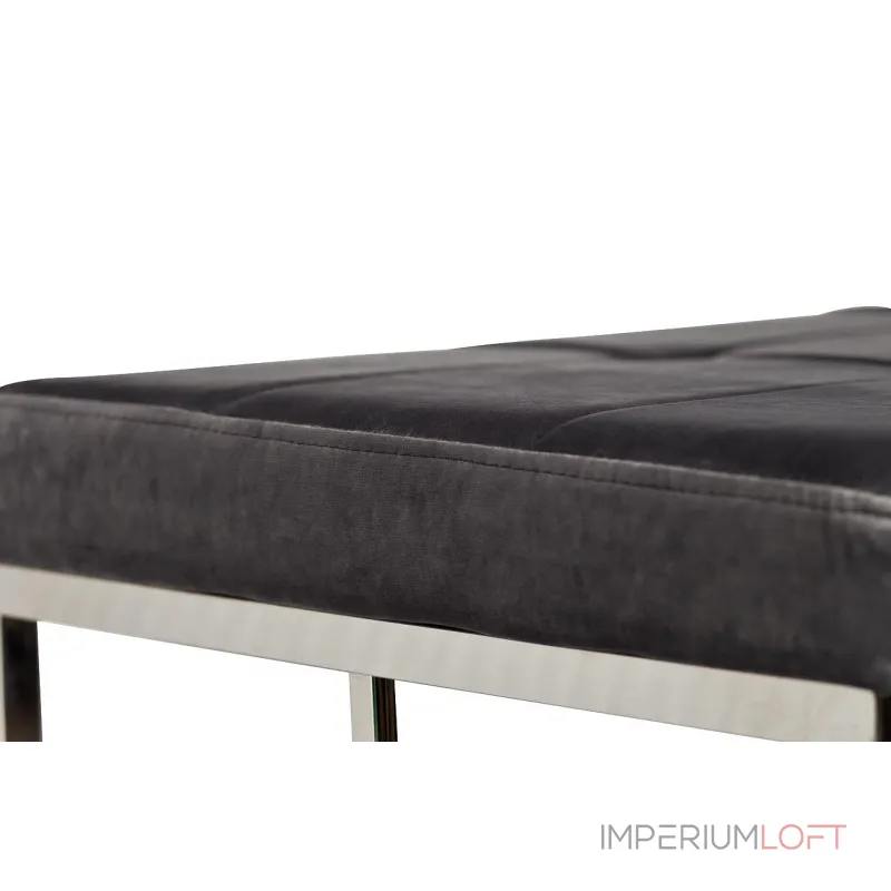 Банкетка велюровая серая 47ED-BEN005-GR от ImperiumLoft