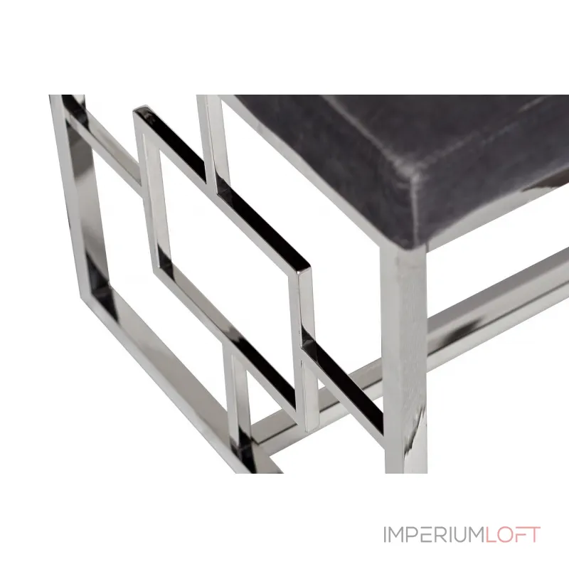 Банкетка велюровая серая 47ED-BEN005-GR от ImperiumLoft