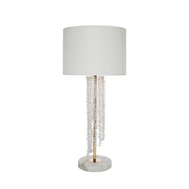 Лампа настольная с кристаллами (белый плафон) K2KR0700T-1