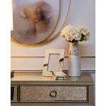 Фоторамка керамическая серебряная 18H2576-16 от ImperiumLoft