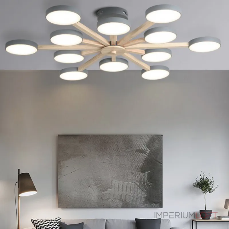 Потолочная люстра TURNA L12 Grey