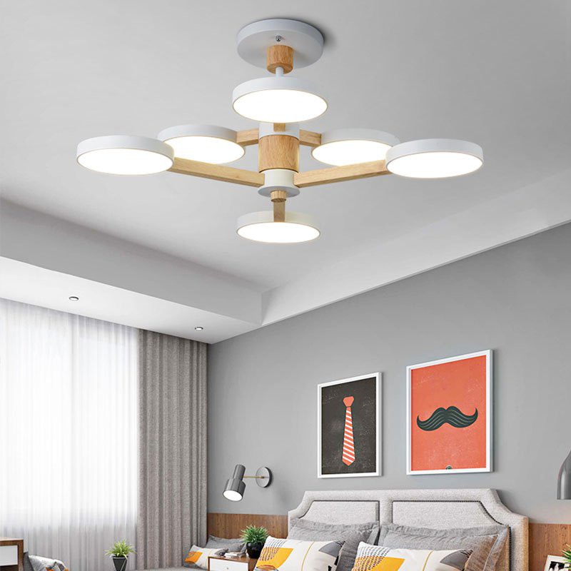 Люстра на штанге TURNA DBL L6 White