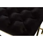 Банкетка черная велюровая GY-BEN7835GOLD-BL от ImperiumLoft