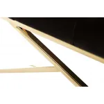 Банкетка черная велюровая GY-BEN7835GOLD-BL от ImperiumLoft