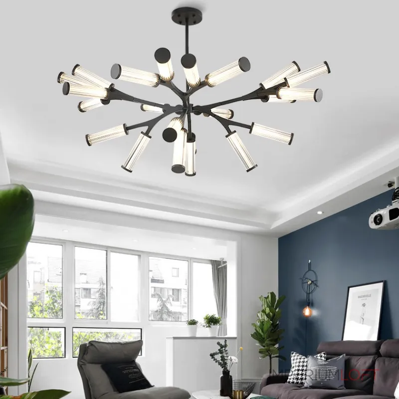 Люстра на штанге RAMOSE А10 Золото