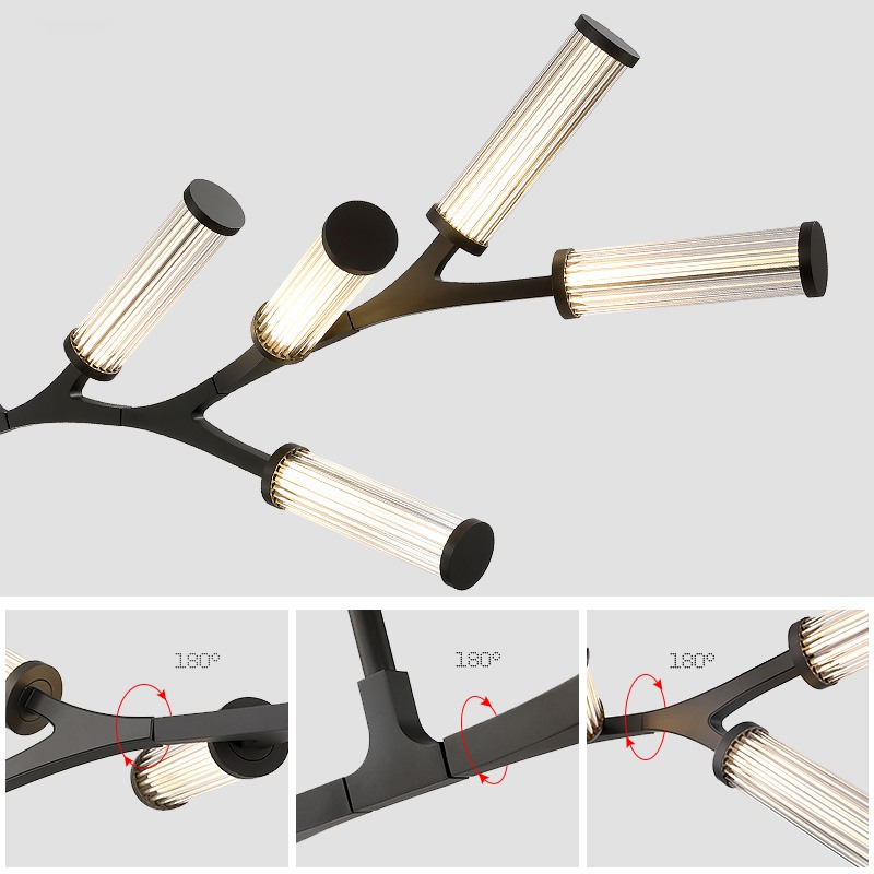 Люстра на штанге RAMOSE А10 Золото