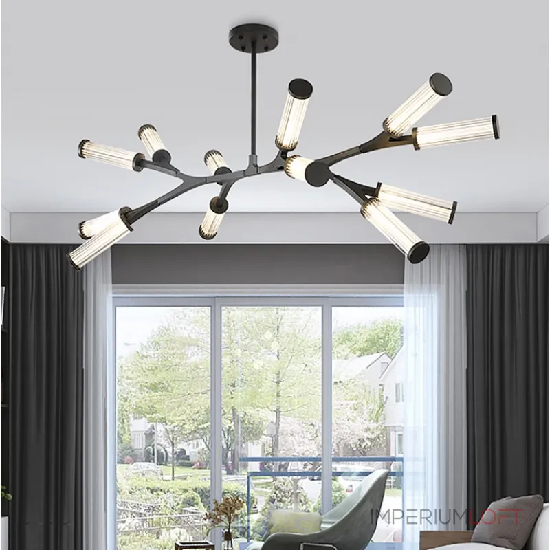 Люстра на штанге RAMOSE А10 Золото