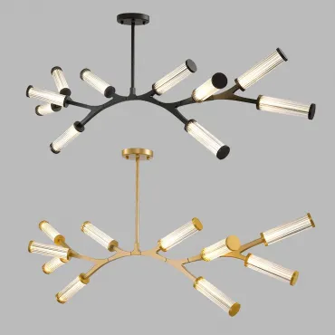Люстра на штанге RAMOSE А10 Золото