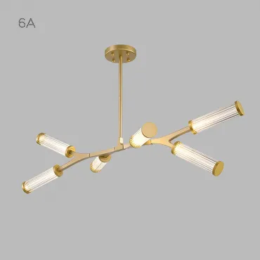 Люстра на штанге RAMOSE А6 Золото