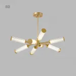 Люстра на штанге RAMOSE В8 Золото