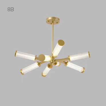 Люстра на штанге RAMOSE В8 Золото