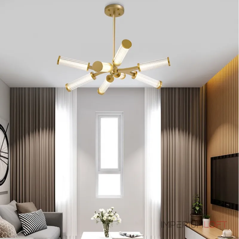 Люстра на штанге RAMOSE А10 Золото