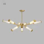 Люстра на штанге RAMOSE В9 Золото